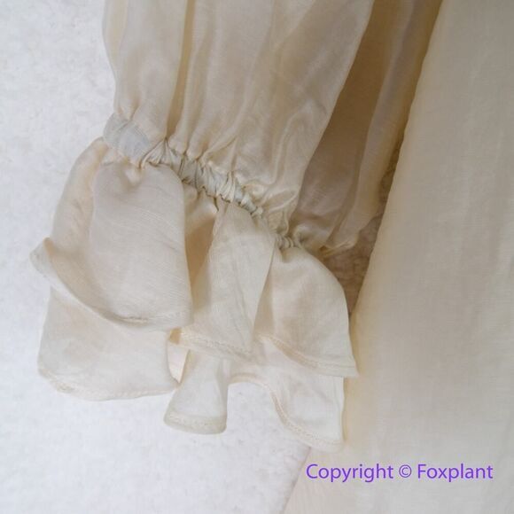 ELOQUII flawed Golden wheat‎ color off-the-shoulder mini dress, size 16 - Picture 2 of 15